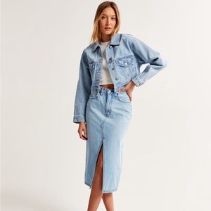 Abercrombie Cropped Denim Jacket